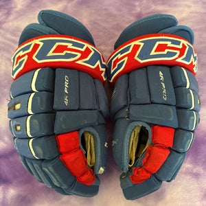 Blue Senior CCM HG 4R Pro Gloves 14" (Used)