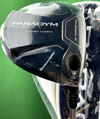 Callaway Paradym Driver 9* Aldila Ascent 50 Regular Flex w/ Headcover RH NEW