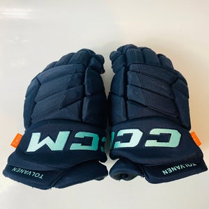 Seattle Kraken Eeli Tolvanen CCM Pro Model Gloves 13" Pro Stock