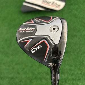 Tour Edge Exotics C722 13 Degree Fairway 3 Wood w Headcover / Stiff