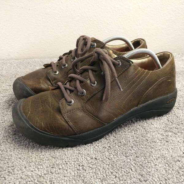 KEEN Alki Mens Size 10.5 Hiking Shoes Brown Leather Lace Up  display picture 1
