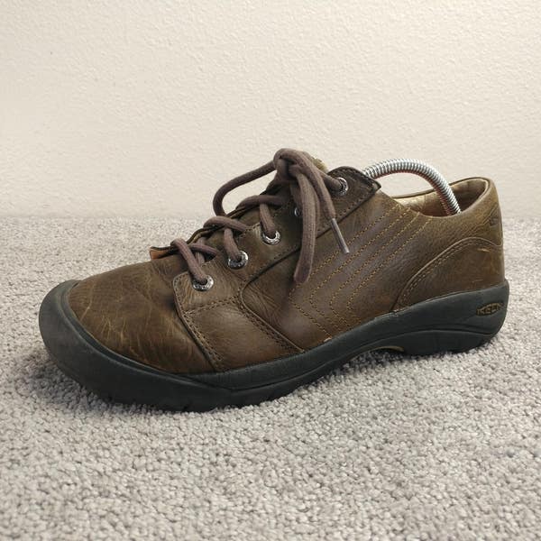 KEEN Alki Mens Size 10.5 Hiking Shoes Brown Leather Lace Up  display picture 3