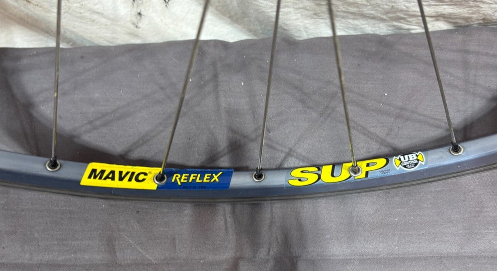 Vintage Mavic Reflex SUP 32-Spoke Aluminum 700C Front Wheel