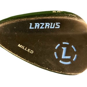 Lazrus Milled Forged Lob Wedge 60* LH Stiff Steel 35" New Grip Left-Handed Nice