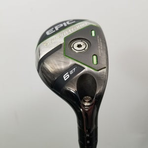 2022 CALLAWAY EPIC SUPER 6 HYBRID 27* REGULAR AEROTECH STEELFIBER FC75 +HC GOOD