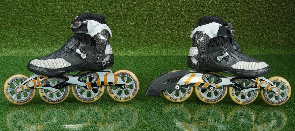 2007 K2 RADICAL PRO ILQ9 100mm x 110MM INLINE SPEED SKATES, US 8 EU 40.5