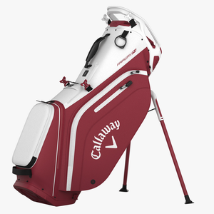 NEW 2025 Callaway Golf Fairway 14 White/Cadinal Stand Golf Bag