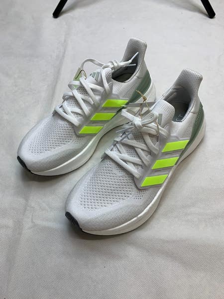 Adidas Ultraboost 5 Running Shoe Men's 9 White Volt Green JH9072 Training |  SidelineSwap | Buy and Sell on SidelineSwap