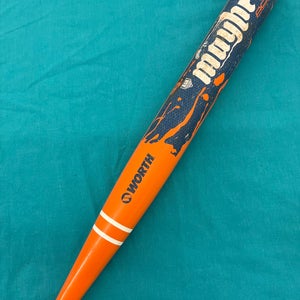 Orange Worth Mayhem Composite Bat (-6) Composite 28 oz 34" (Used)
