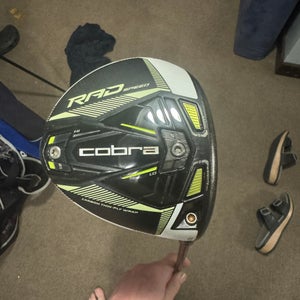 Men's 2021 Cobra Rad speed Right Handed Driver Stiff Flex 9 Loft (Used)
