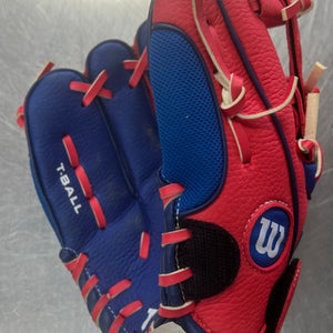 Used Wilson TBALL A200 BB/SB Glove LH Throw Red 10" 11497-S000149211