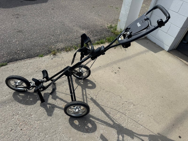 Bag Boy Express 180 Black 3 Wheel Push Pull Golf Cart Three Wheel