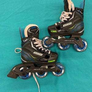 Youth Bauer Inline Skates Regular Width Size 7-8 Adjustable (Used)