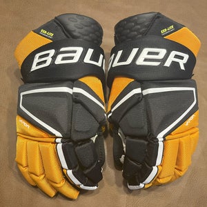 Bauer Vapor Hyperlite Black and Gold Gloves 15" (Used)