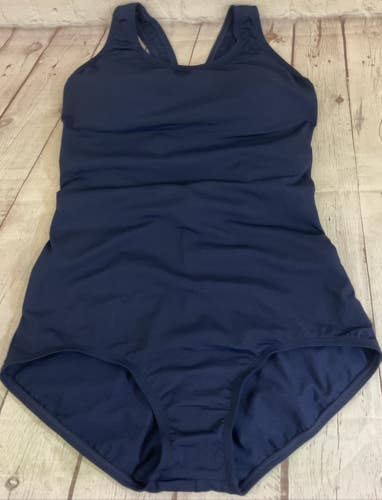 Dolfin AquaShape Womens Size 12 One Piece Swim Suit Chlorine Resistant Material