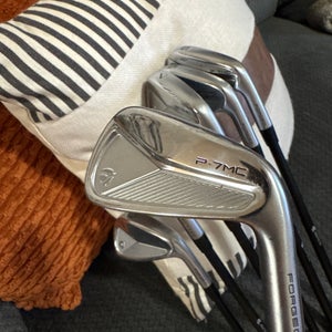 Men's 2023 TaylorMade P7MC Right Handed Iron Set Extra Stiff Flex 7 Pieces Graphite Shaft (Used)