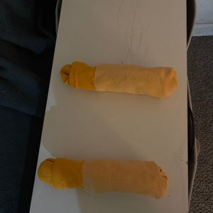Yellow baseball socks