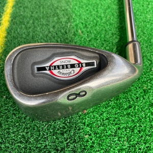 Men's 2002 Callaway 8 Iron Big Bertha Left Hand Regular Flex Steel Shaft (Used)