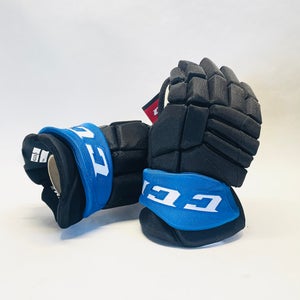 New 14" CCM Jetspeed (CHL Pro Stock) Gloves - Black/Blue