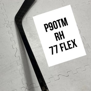 Senior(1x)Right P90TM 77 Flex ProBlackStock™ Unbranded Blackouts Pro Stock Hockey Sticks