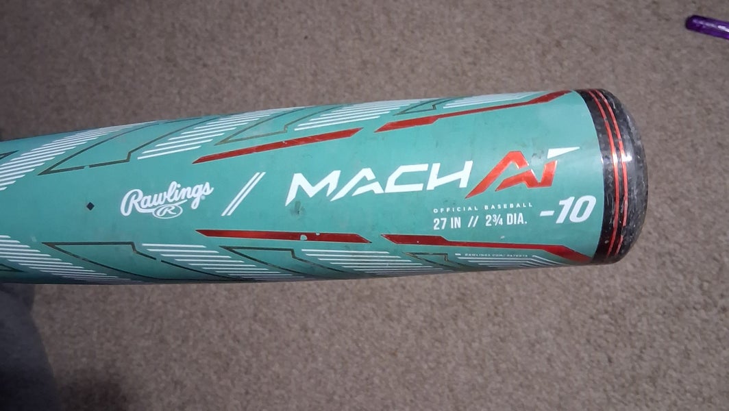 2024 Rawlings Mach Ai USSSA Certified Bat (-10) 17 oz 27" (Used)