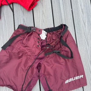 Maroon Junior Large Bauer Nexus Pant Shell (Used)