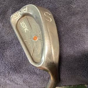 Men's Ping ISI Right Handed Regular Flex Steel Shaft (Used) SAND WEDGE; Orange dot