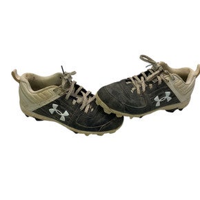 Used Under Armour LEAD OFF BB/SB Cleats Black And White Junior 04 11347-S000248787