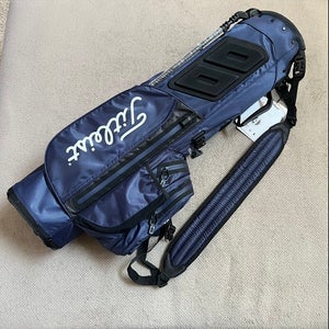 University Of Michigan NEW TITLEIST PLAYERS 4 CARBON STAND BAG NAVY