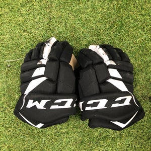 Black Junior CCM JetSpeed FT475 Gloves 10" (Used)