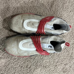 White Men's Size M 8.0 (W 9.0) Adult Under Armour Low Top Harper 8 Metal (Used)