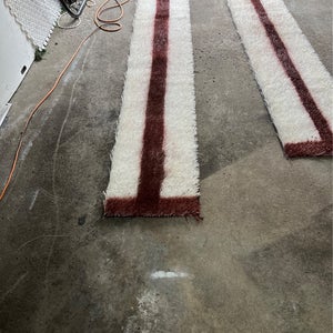 Synthetic turf Softball Pitcher Training Mats With Power Line