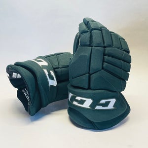 New 14" CCM Jetspeed (CHL Pro Stock) Gloves - Forest Green