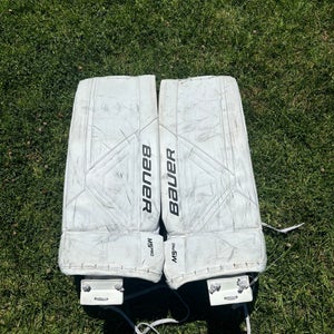 White 31" Intermediate Bauer Supreme M5 Pro Goalie Leg Pads