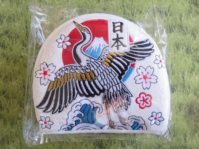 NEW * Cameron JAPAN GALLERY HAMAMATSU CRANE MID ROUND MALLET Putter Headcover ..
