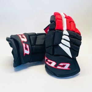 New 14" CCM Jetspeed (CHL Pro Stock) Gloves - Black/Red