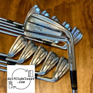 MacGregor Tourney FMT Iron Set (11 Clubs!) / 1-PW-SW Medium Firm Steel Shafts