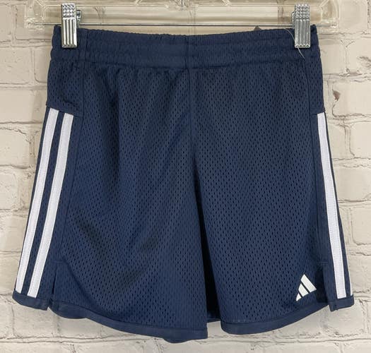 Adidas AH4368 Girl's Regular Fit Athletic Shorts Collegiate Navy S Small (7/8)