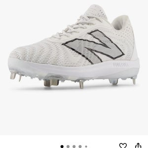 White Men's Size M 7.0 (W 8.0) Adult New Balance 4040v7 Metal (New)