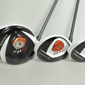 LEFT HANDED TaylorMade R11s 10.5* Driver, 3 and 5 Fairway Woods Regular # 197477