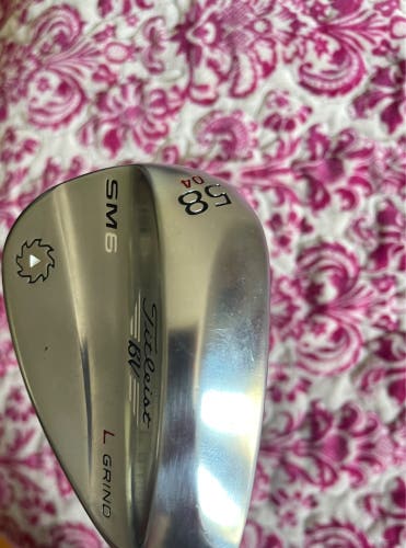 Titleist Vokey SM6 Tour Chrome  Wedge Flex 58 Degree Steel Shaft (New)