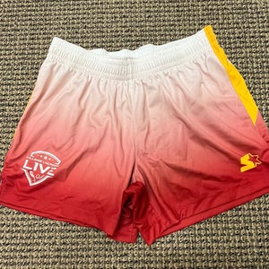 College Lacrosse Live Red and Yellow Shorts (New)