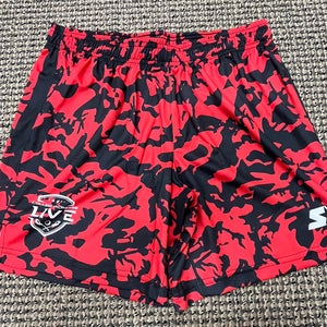 College Lacrosse Live Red and Black Shorts (New)
