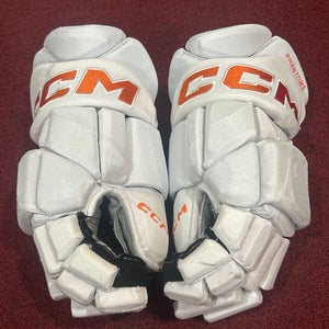 Lehigh Valley Phantoms Whiteout CCM Pro 15" Pro Stock (Used) Gloves Item#WOLHG