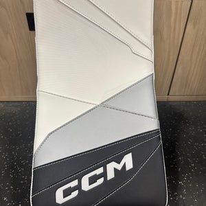 New SR CCM Axis 2 Goalie Blocker (White/Black/Silver)