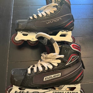 Bauer Vapor X700 Inline Roller Hockey Goalie Skates Regular Width  10 (Used)