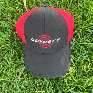 Odyssey Golf Hat Red & Black, Adjustable