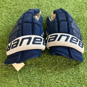 Blue Senior Bauer Nexus 2N Gloves 14" Pro Stock | Penn State