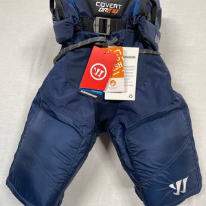 NEW Warrior Covert QRE10 Hockey Pants, Jr Large, Navy Blue