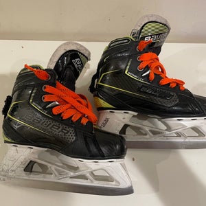 Bauer GSX Hockey Goalie Skates Size 1 (Used)
